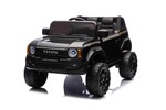 Elektrické autíčko Toyota Landcruiser 12V, čierne, široké jednomiestne sedadlo, 2,4 GHz di