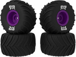 Arrma koleso s pneu dBoots Chevron MT, disk fialový (4): GROM