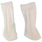 PAOLA REINA Biele perlové ponožky pre bábiky o velkosti 32 cm