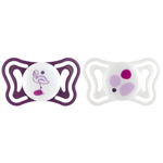 CHICCO Cumlíky Physioforma Light silikónové ortodontické ružové 16-36m, 2 ks