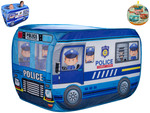 Set mașină de poliție din material textil în geantă