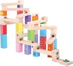 Bigjigs Toys Bunte Kugelbahn aus Holz