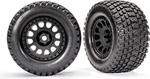 Traxxas koleso 4.3/5.7", disk XRT Race čierny, pneu Gravix (pár)