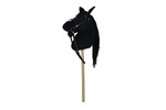 Plüsch-Steckenpferd 70cm mit Sound schwarz