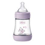 CHICCO Biberón anticólico Perfect5 150 ml niña flujo lento 0m+