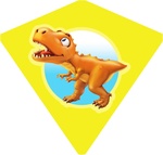 Dinosaurier-Drachen 68 x 73 cm – tschechische Verpackung