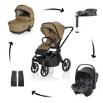 Kolica Move Cross 5X + autosjedalica Baby-Safe Core + baza Baby-Safe Core, Latte Beige