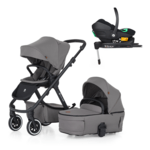 PETITE&amp;MARS Kombinált babakocsi ICON 2in1 Dove Grey LITE AIR + Core Pro i-Size Black Grey + B