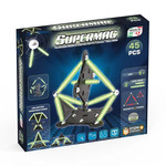 SUPERMAG magnetická stavebnica Glow 45ks