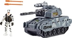 Tank strieľajúci s figúrkou