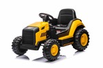 Licencovaný elektrický Báger Caterpillar, Jednomiestny, žltý, USB vstupom na MP3 Prehrávač