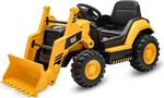 Detský elektrický traktor Baby Mix CAT žltý