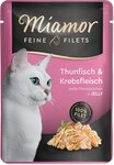 Kapsička Miamor Feine Filets Adult tuniak a krab v želé 100g