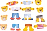 Bigjigs Toys Обличащ пъзел Мечо семейство