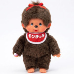 Monchhichi Mončiči ragazza giapponese con occhi blu 20cm