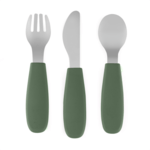 PETITE&amp;MARS Sada príborov s nerezovej ocele Take&amp;Match Misty Green 12m+