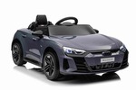 Elektrické autíčko Audi RS E-tron GT 12V, sivé, široké jednomiestne sedadlo, 2,4 GHz diaľk