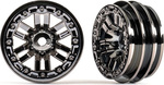 Traxxas disk 1.0" twin-spoke čierny chróm (2)