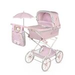 DeCuevas 82075 Passeggino pieghevole per bambole REBORN con ombrellone e accessori Sophie 2025 -