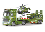 Militärischer LKW 55 cm und Hubschrauber mit Effekten Set