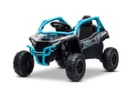 Elektrické autíčko Kawasaki TERYX KRX 1000 12V, modré, jednomiestne, odpružená zadná nápra