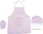Bigjigs Toys Kuchársky set so zásterou s bodkami