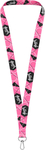 BAAGL Prívesok na kľúče dlhý – lanyard, ružový