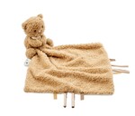 NATTOU Maznáčik plyšový Teddy medvedík 27 x 27 cm