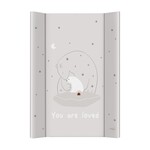 CEBA BABY Podložka prebaľovacia 2-hranná s pevnou doskou (50x70) Basic Polar Bears