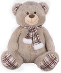 Plush Friends medveď plyšový 65cm sediaci so šálom
