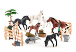 Faunica Sada koní s lipicánem 8 figurek