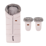 PETITE&amp;MARS Set zimska vreća Arctic 4u1 + rukavice za kolica Fjora Rose Petal