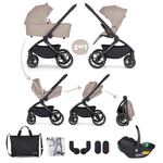 PETITE&amp;MARS Kočárek kombinovaný SCOUT 3v1 Cappuccino Cream s Core Pro i-Size