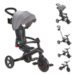 Globber trojkolka Explorer Trike Foldable  4in1 Black-Grey
