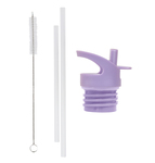 A Little Lovely Company - bouchon, brosse et paille pour bouteille en acier inoxydable - licornes et