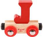 Bigjigs Rail Vagónik drevenej vláčikodráhy - Písmeno J