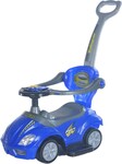 Detské odrážadlo s vodiacou tyčou 3v1 Baby Mix Mega Car modré