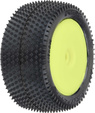 Pro-Line kolo 1:18, pneu Prism Carpet zadné, disk H8 žltý (2) (Losi Mini-B)