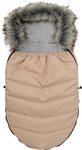 Kinderfußsack NEW BABY mit Fell beige