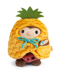 NICI plyš MyMochi Lienka Dozz 8 cm v kostýme ananás s kokosom, set darčekové bal.