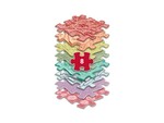 Muffik Ensemble de tapis orthopédiques - Arc-en-ciel Pastel