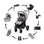 Maxi set Kočík Move Cross 3, Metal Grey