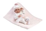 Llorens 63510 NEW BORN NIÑA - muñeca bebé realista con cuerpo de vinilo completo