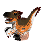 EUGY Velociraptor 3D kartonska sestavljanka