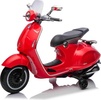 Elektrická motorka Vespa 946 aj so spätným chodom, červené, s pomocnými kolesami