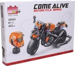 Bausatz Motorrad mit Helm 17cm