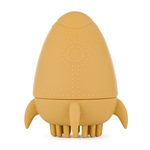 PETITE&amp;MARS Hračka silikónová do vody s kefkou Splashy Rocket Intense Ochre 6m+