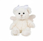 BK KAITLYN OFF/WHITE urs cu fundă pe cap (18 cm) Bukowski Design