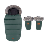 PETITE&amp;MARS Set zimska vreća Comfy 4u1 + rukavice za kolica Fjora Veritable Khaki