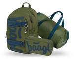 BAAGL SET 3 Skate Olive: zaino, astuccio, borsa sportiva GRS